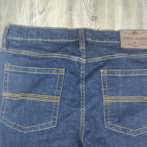 Cody James Jeans Men’s 36x34 Blue Dark Wash Slim Straight Leg Low Rise Denim - Picture 12 of 13